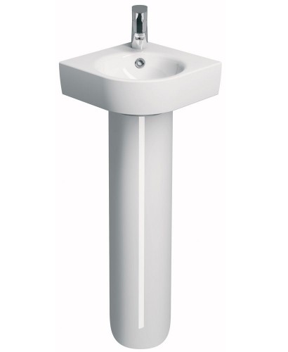 Twyford E200 320 Corner Handrinse Basin & Pedestal