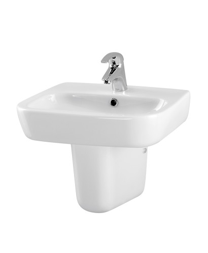 Basin 50cm & Semi Pedestal - Contemporary Wash Basins - Wash Basins ...