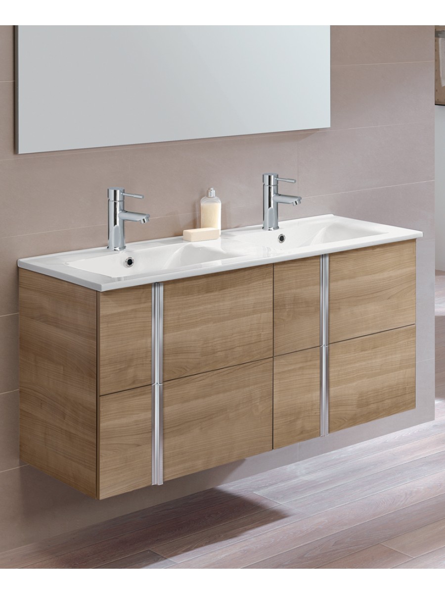 ... Wall Hung Vanity Unit and Basin - Double Sink Vanity Units - Bathroom