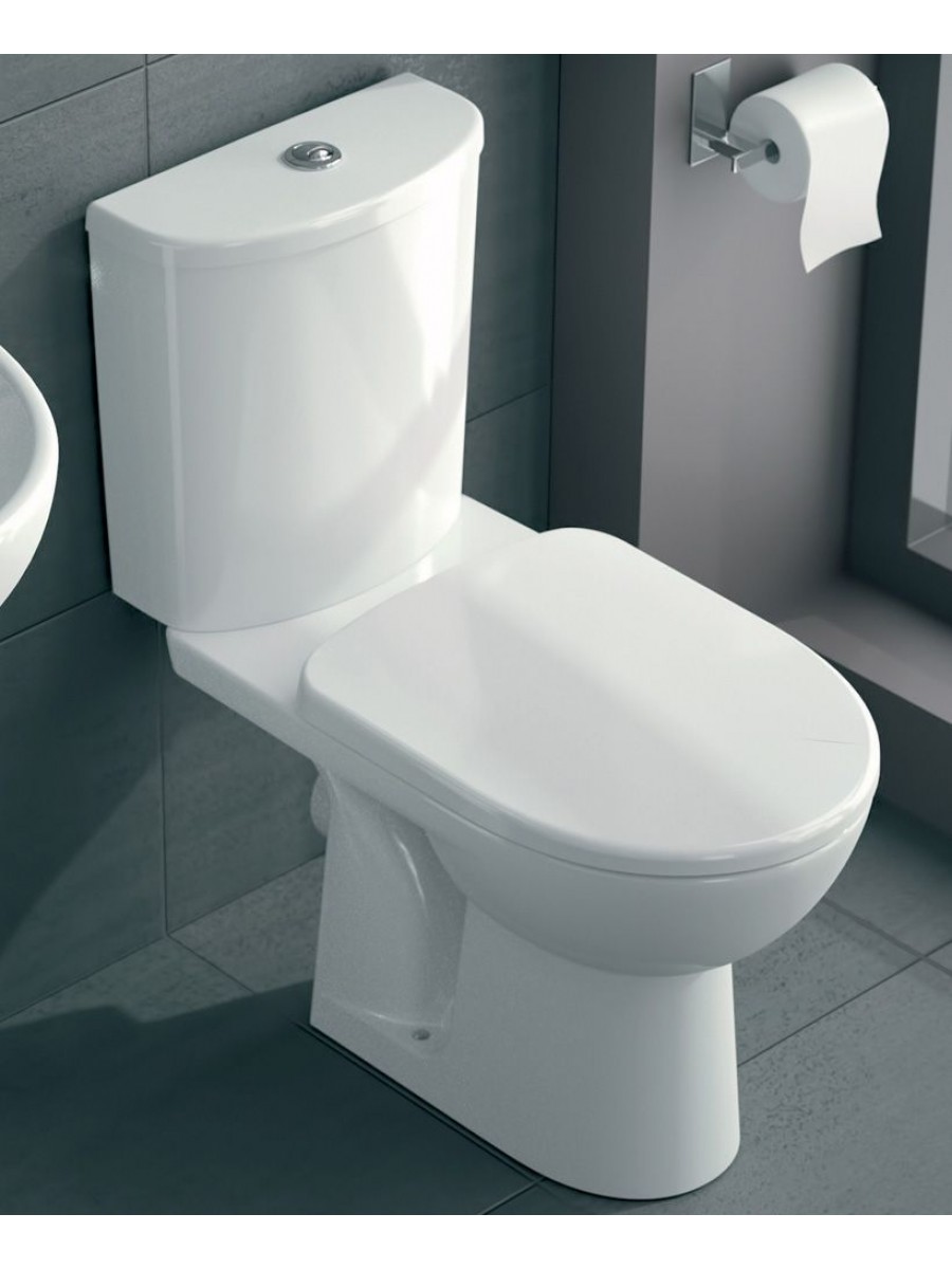 Twyford E100 Round Standard Close Coupled Toilet & Standard Seat