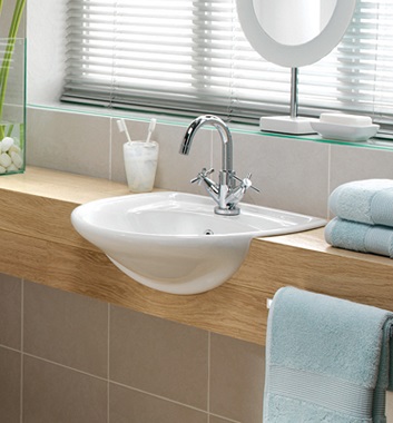 Semi Recessed Wash Basins Bathroom Sinks Uk Bath Shower Semi Recessed Wash Basins
