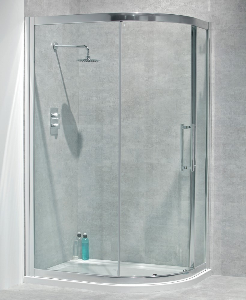 Avante 8mm 1200 x 800 Offset Quadrant Door - Adjustment 1150-1180mm & 750-780mm
