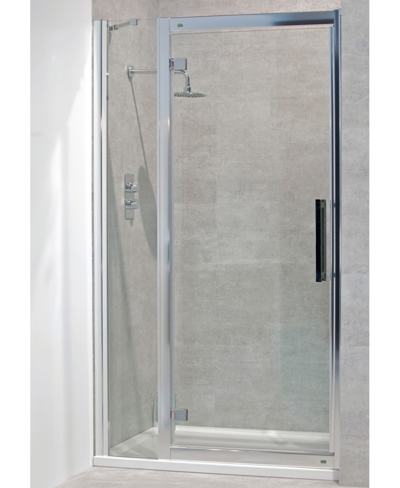 Avante 8mm 1300mm Hinged Shower Door and Single Infill Panel - Adjustment 1240-1300mm