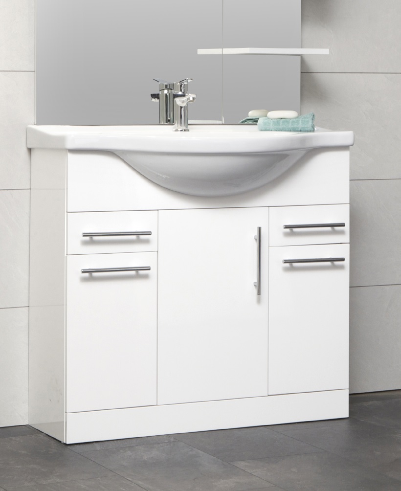 Blanco 85cm Vanity Unit & Basin - PRICE INCLUDES UNIT AND BASIN