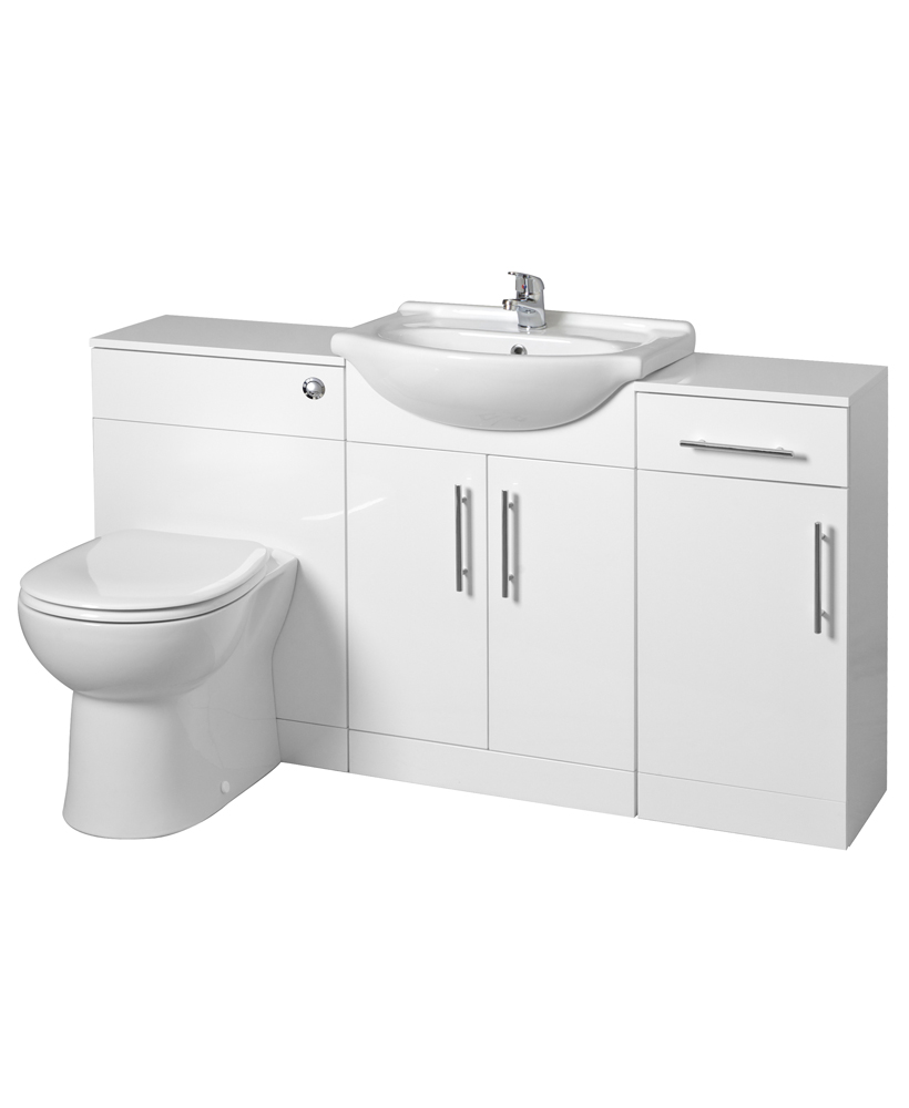 Blanco 55cm WC Combination & Floor Unit - includes Twyford BTW Toilet