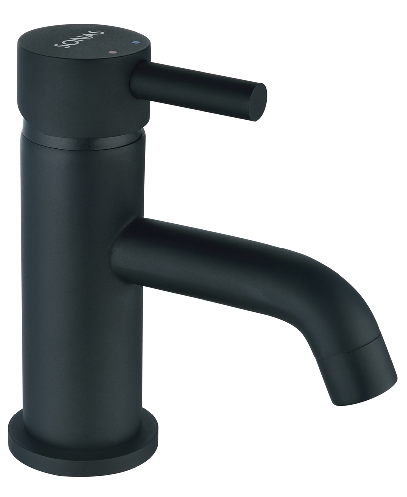 Harper Black Basin Mixer with FREE Click Clack Basin Waste