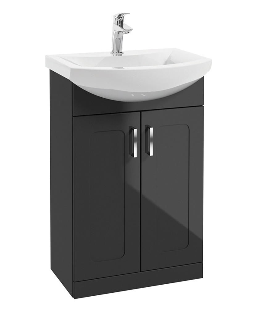 Barna 55cm Graphite Vanity Unit & Basin