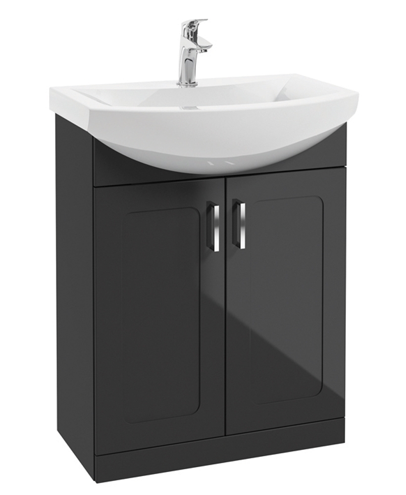 Barna 65cm Graphite Vanity Unit & Basin