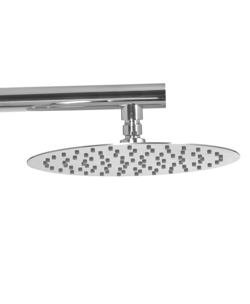 Caria Round 200 Shower Head & 440 Luxary Wall Shower Arm - Ultra Thin