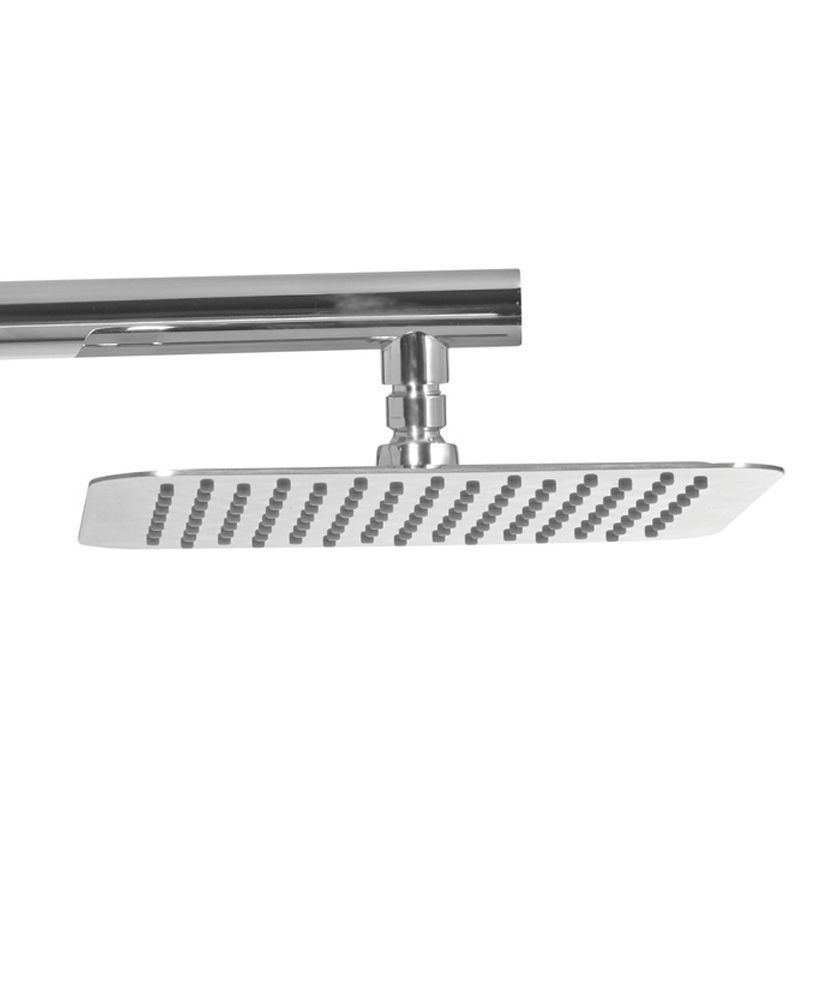 Caria Square 250 Shower Head & 440 Luxary Wall Shower Arm - Ultra Thin