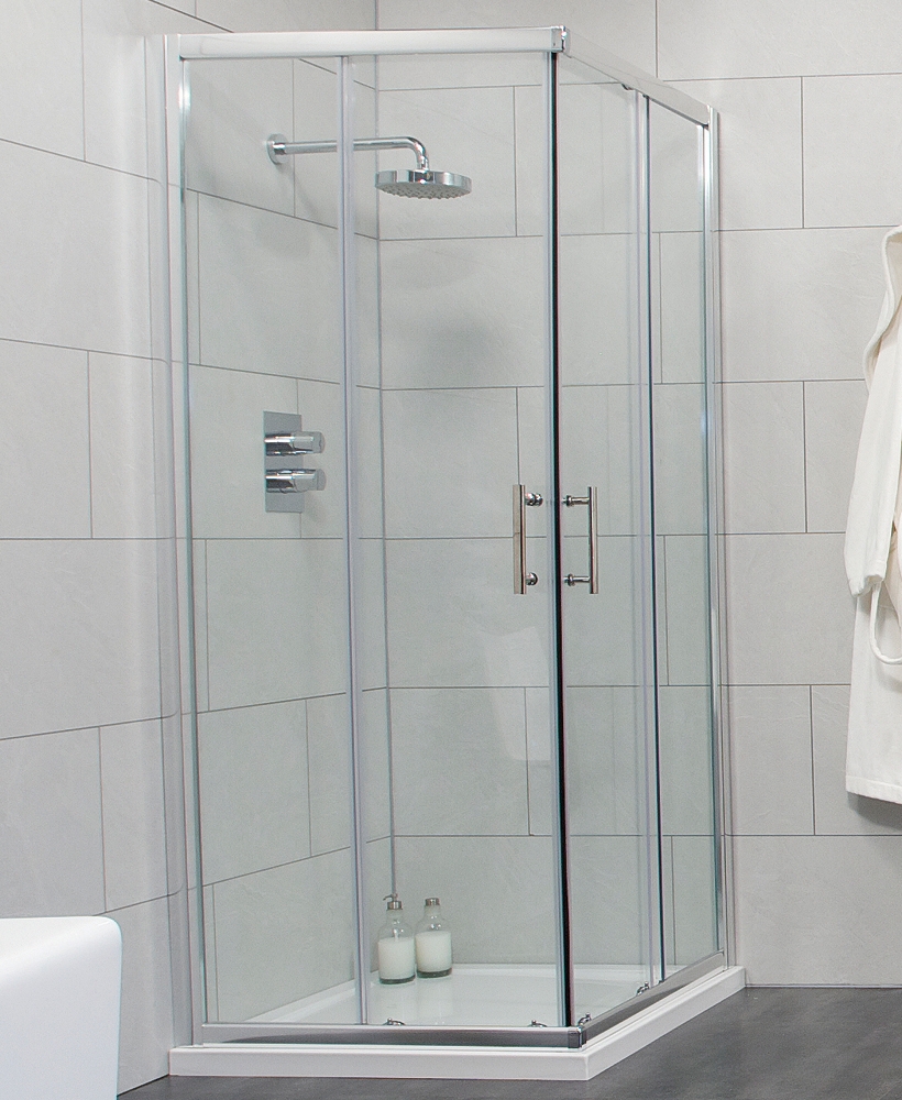 Cello 800 Corner Entry Shower Enclosure - Adjustment 765-790mm