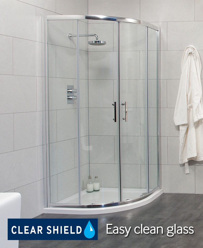 Cello 800 Quadrant and JT Ultracast Shower Tray