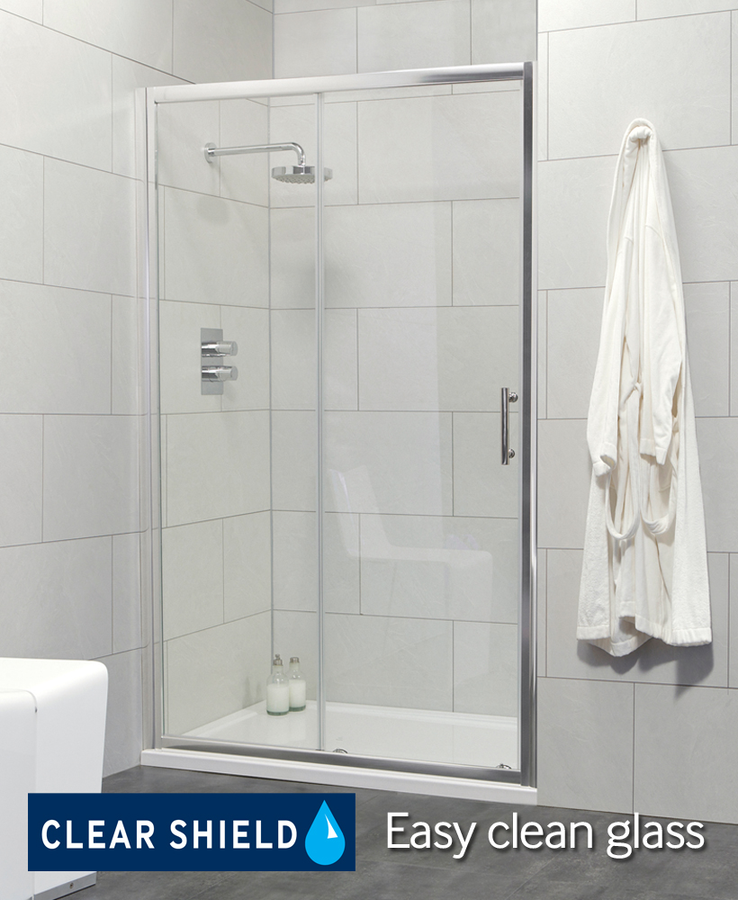 Cello 1100 Sliding Shower Door - Adjustment 1040-1090mm