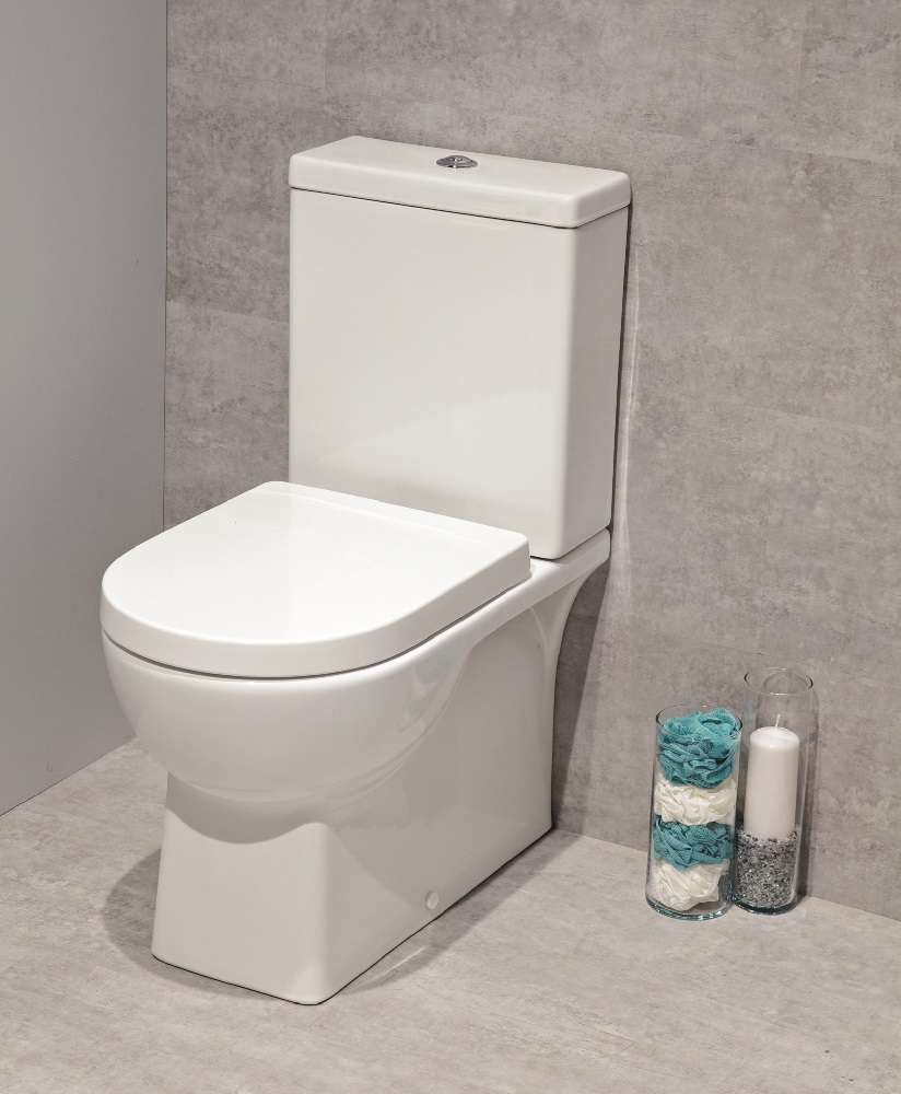 Arizona Fully Shrouded Toilet and Soft Close Seat - multi outlet - INCLUDES PAN CISTERN AND SEAT