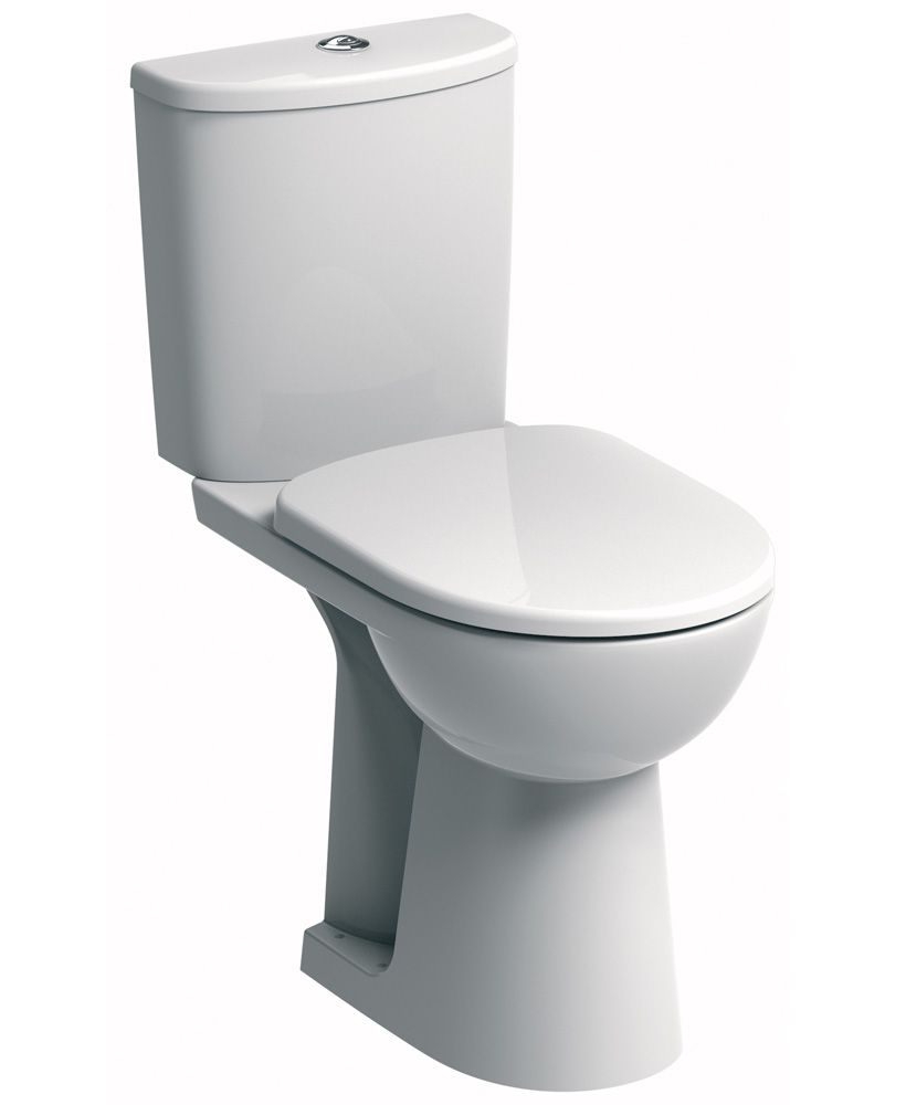 Twyford E100 Round Close Coupled Comfort Height Toilet & Soft Close Seat **FURTHER REDUCTIONS