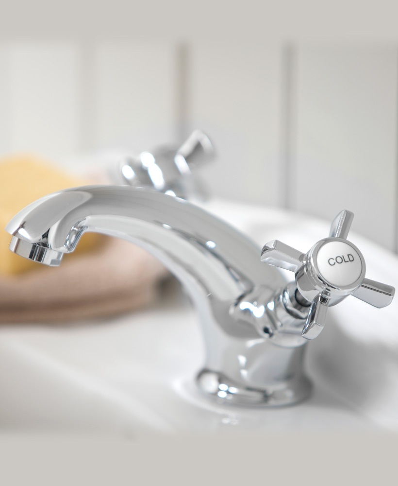 Edwardian Basin Mixer with FREE Click Clack Basin Waste - *FURTHER REDUCTIONS