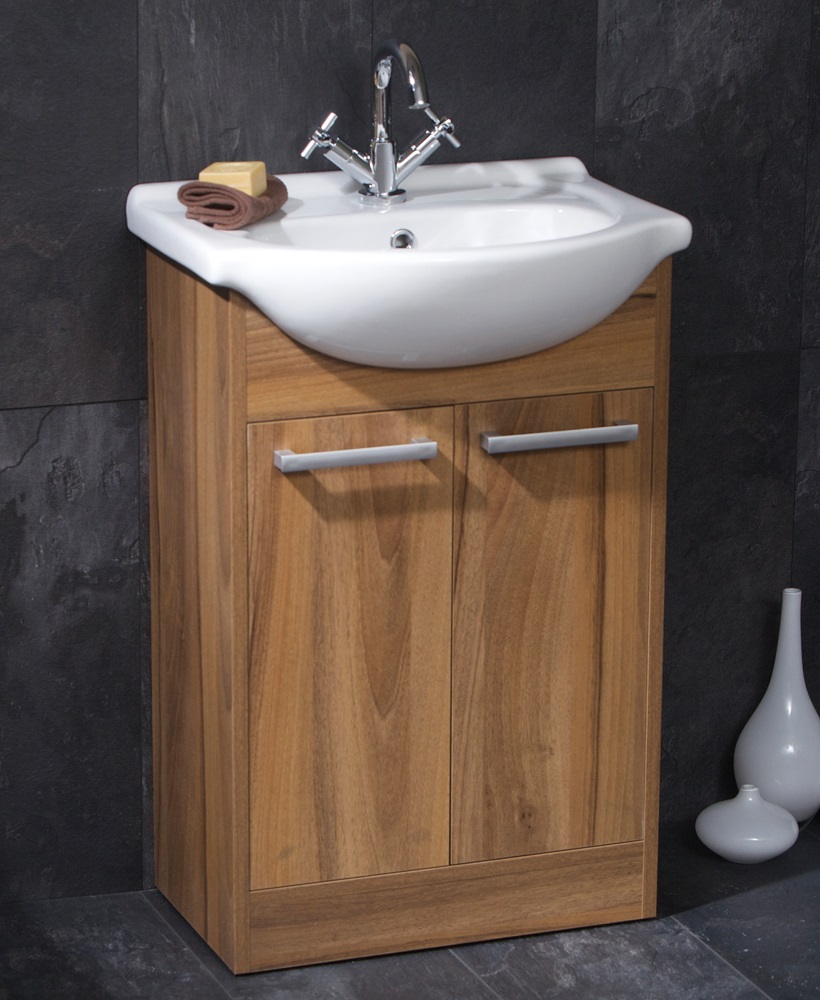 Crete Walnut 55cm Unit & Basin