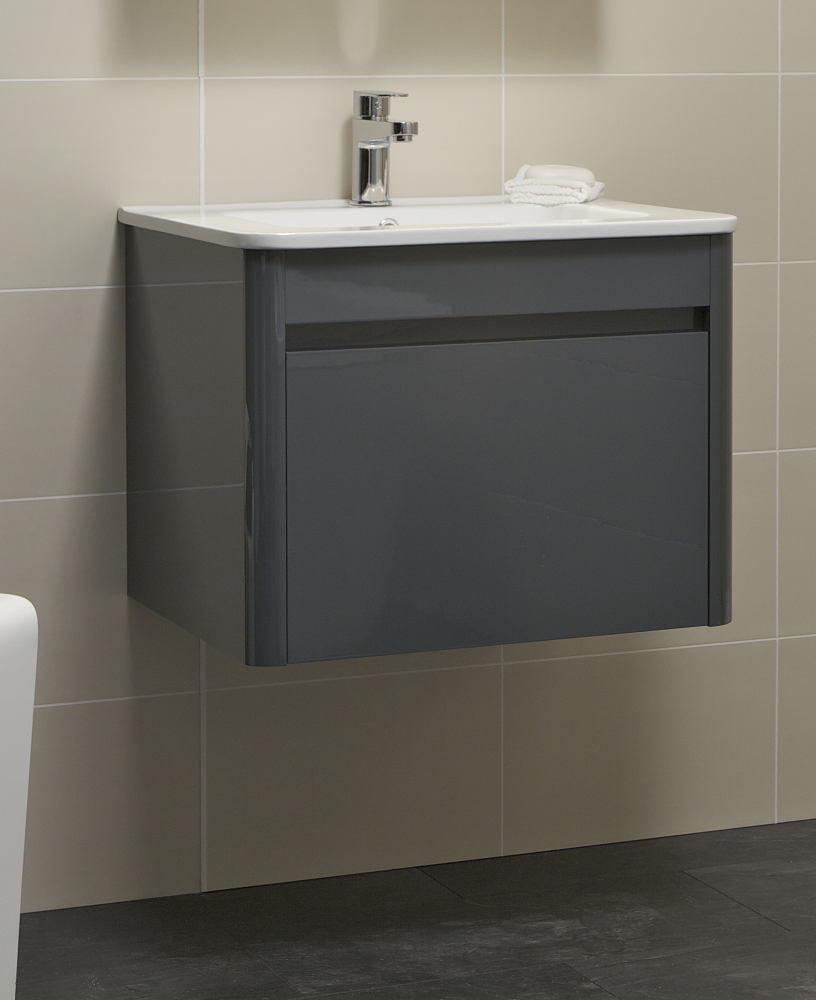 Elora 60cm Anthracite Vanity Unit and Basin - ** FURTHER REDUCTIONS