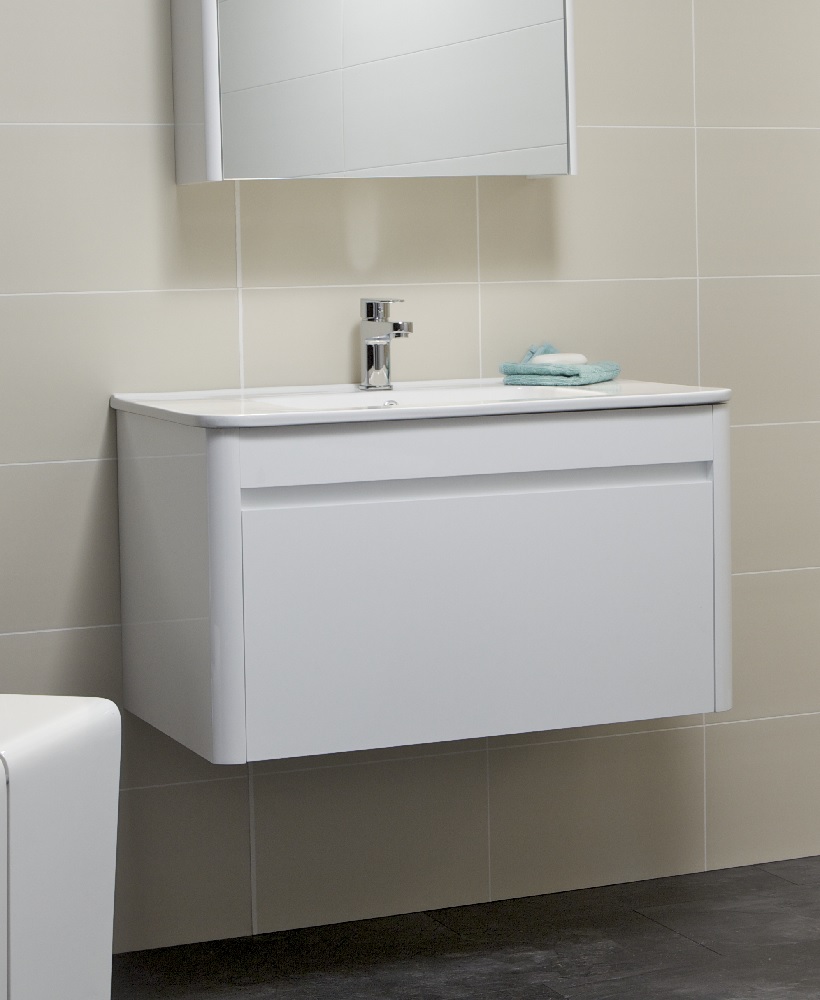 Elora 80cm White Vanity Unit and Basin