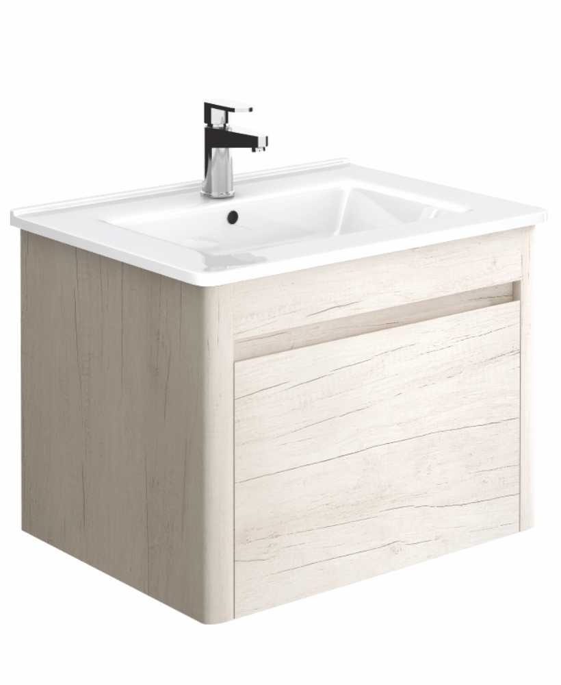 Elora 60cm Light Wood Vanity Unit and Basin ** Further Reductions**