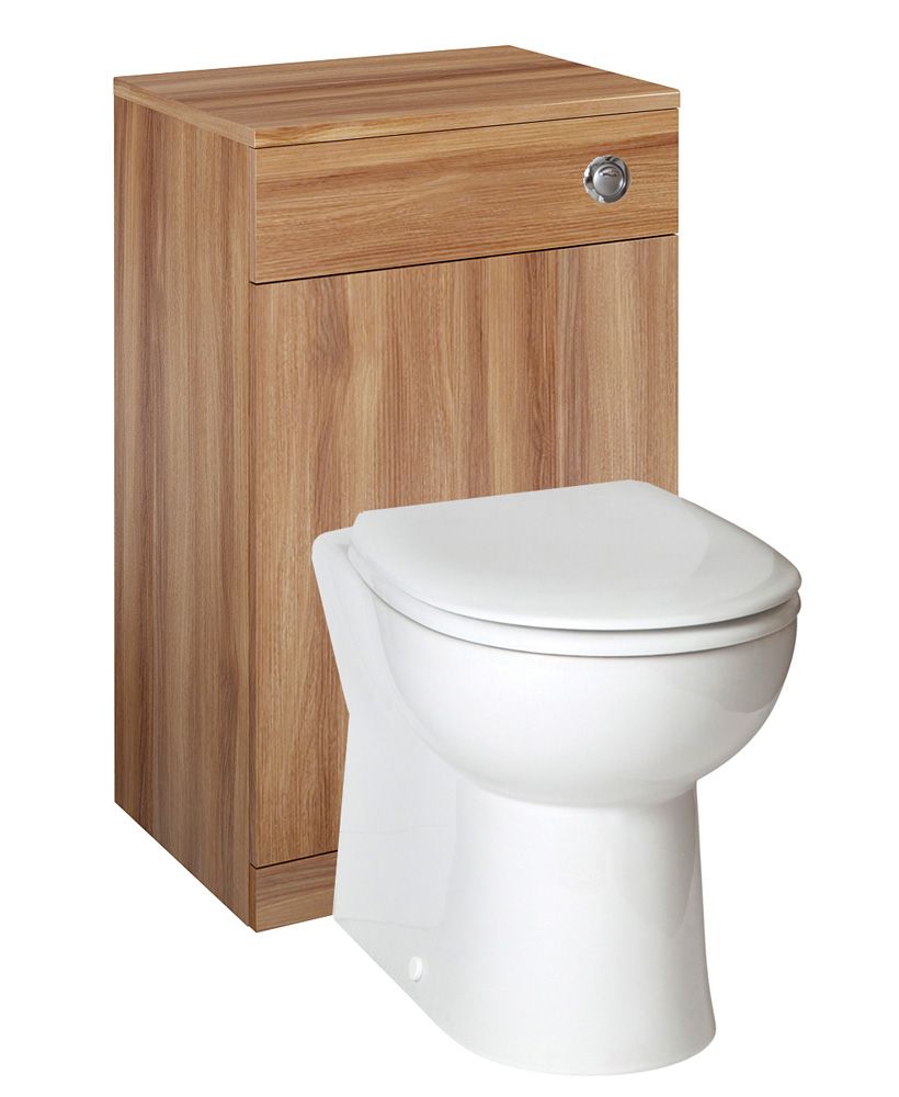Blanco Walnut Back to Wall Unit ** Includes Concealed Cistern
