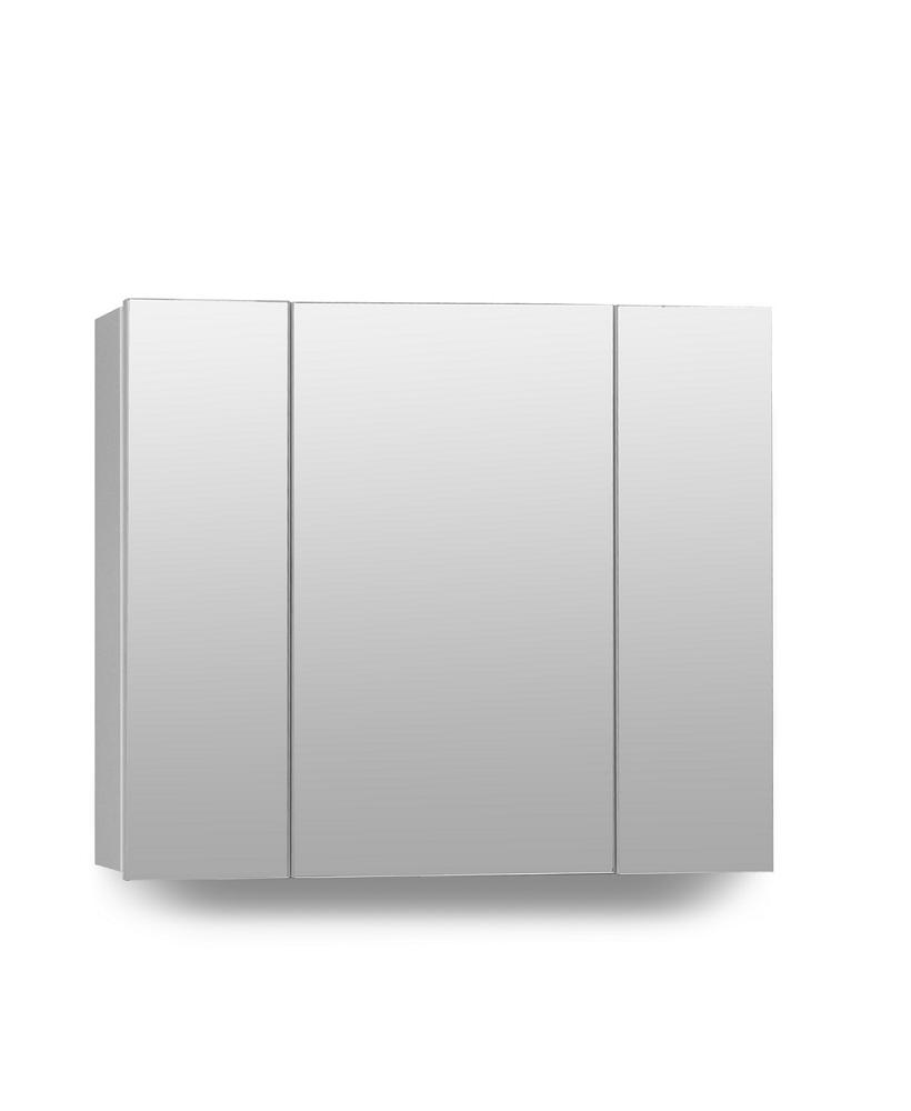 Hampstead 3 Door Mirror Cabinet 80cm White