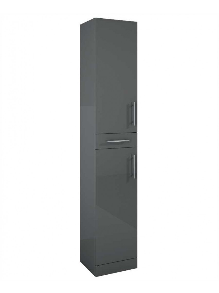Blanco Gloss Grey 350mm Tall Storage Unit -