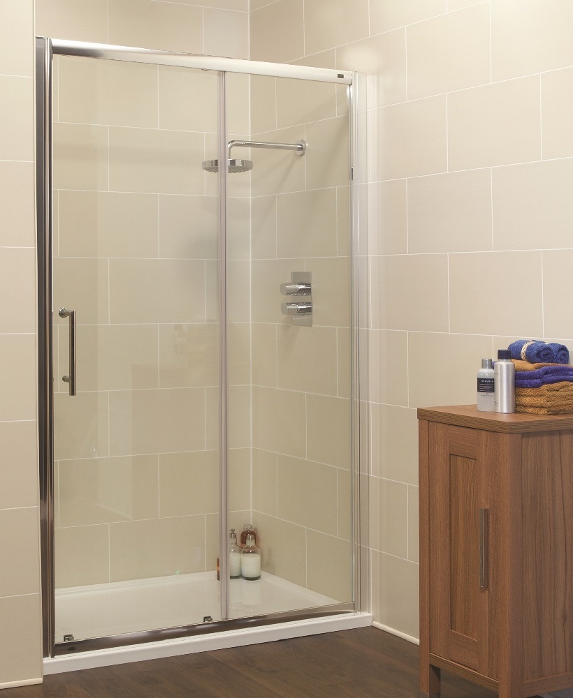 Kyra Range 1400mm Sliding Shower Door - Adjustment 1360 -1420mm