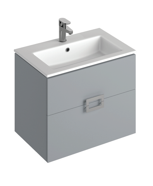 Ava Pearl Grey 65 cm Wall Hung Vanity Unit and Basin ** Further Reductions**