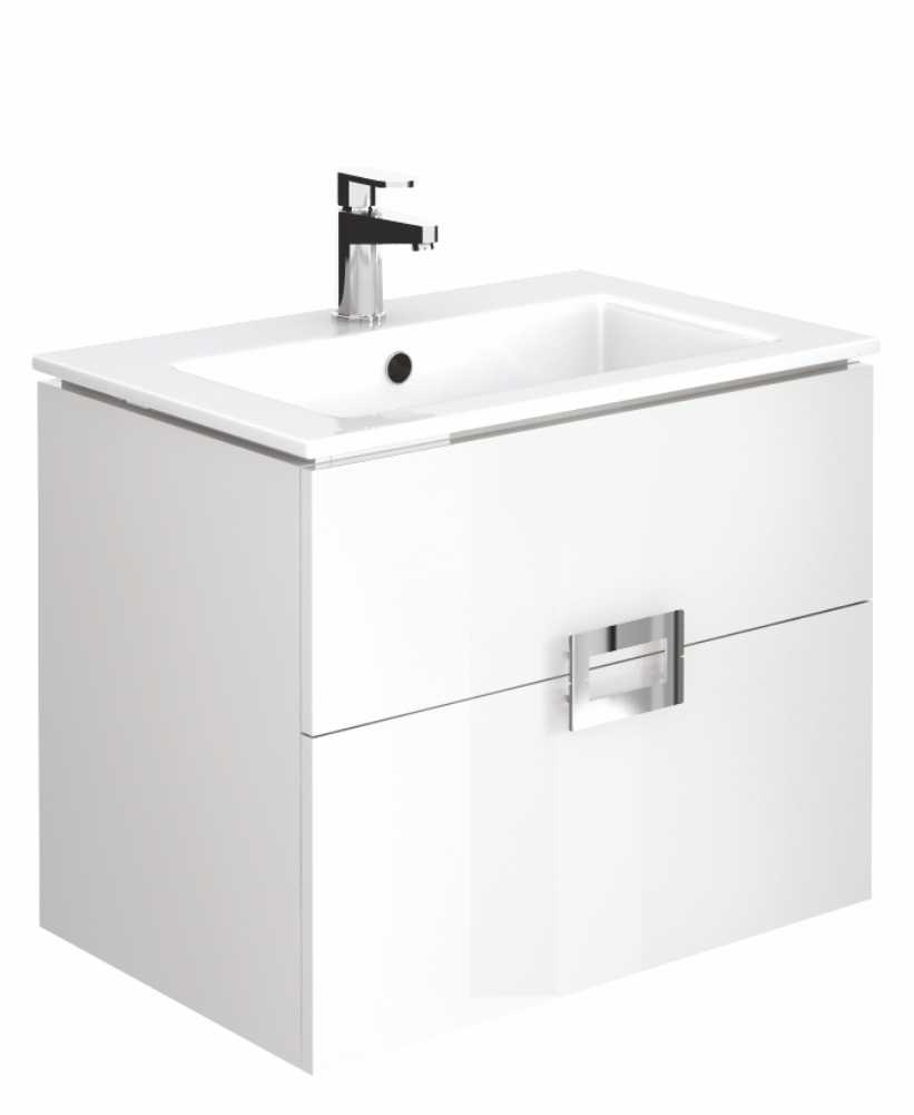 Ava Gloss White 65 cm Wall Hung Vanity Unit and Basin ** Further Reductions**
