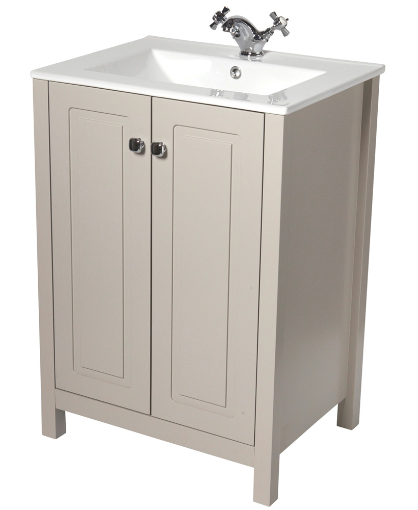 Ashbury Traditional 60cm Stone Vanity Unit & Totano Basin