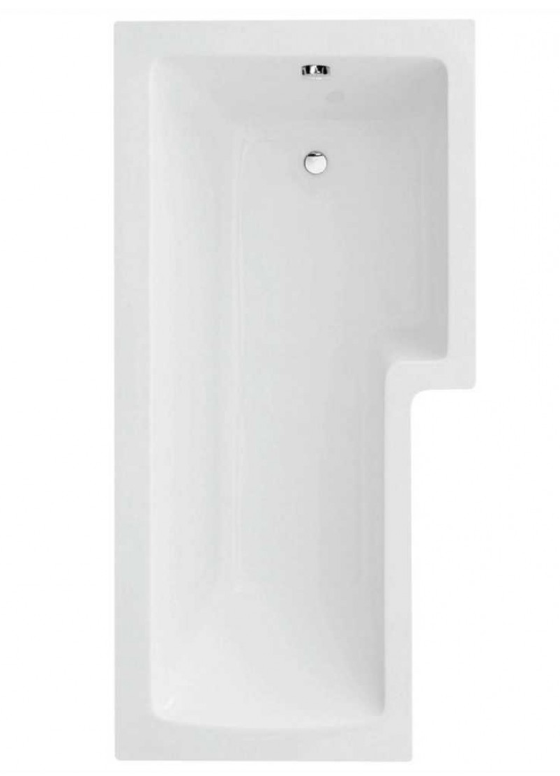 L Shape 1700 x 850 Right Hand Shower Bath with Bath Panel & Bath Screen
