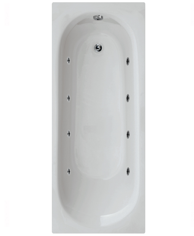 Leyton 1700 x 700 Single Ended 8 Jet Whirlpool Bath