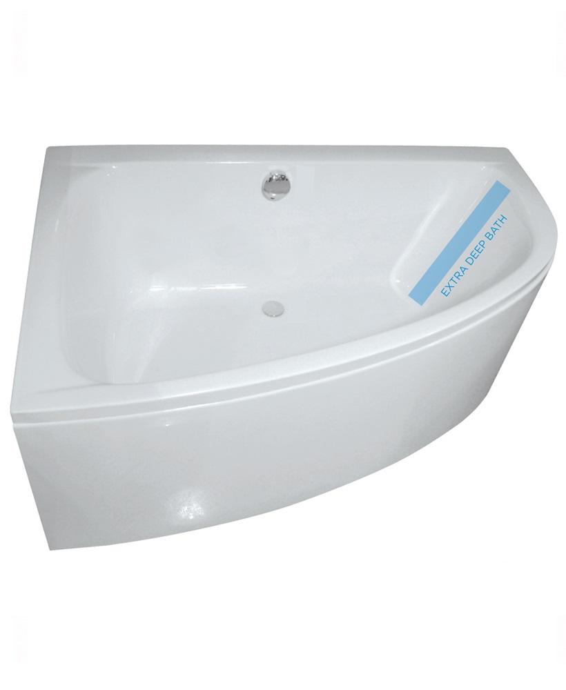 Mayfair 1500 x 1000mm Offset Corner Bath Left Hand INCLUDES Bath Panel