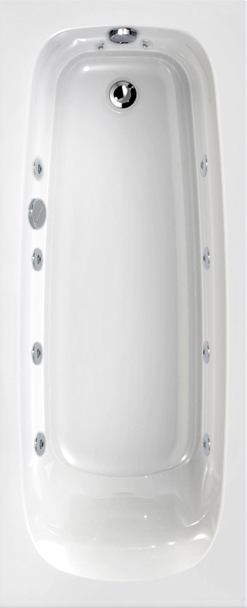 London 1500x700 Single Ended 8 Jet Whirlpool Bath
