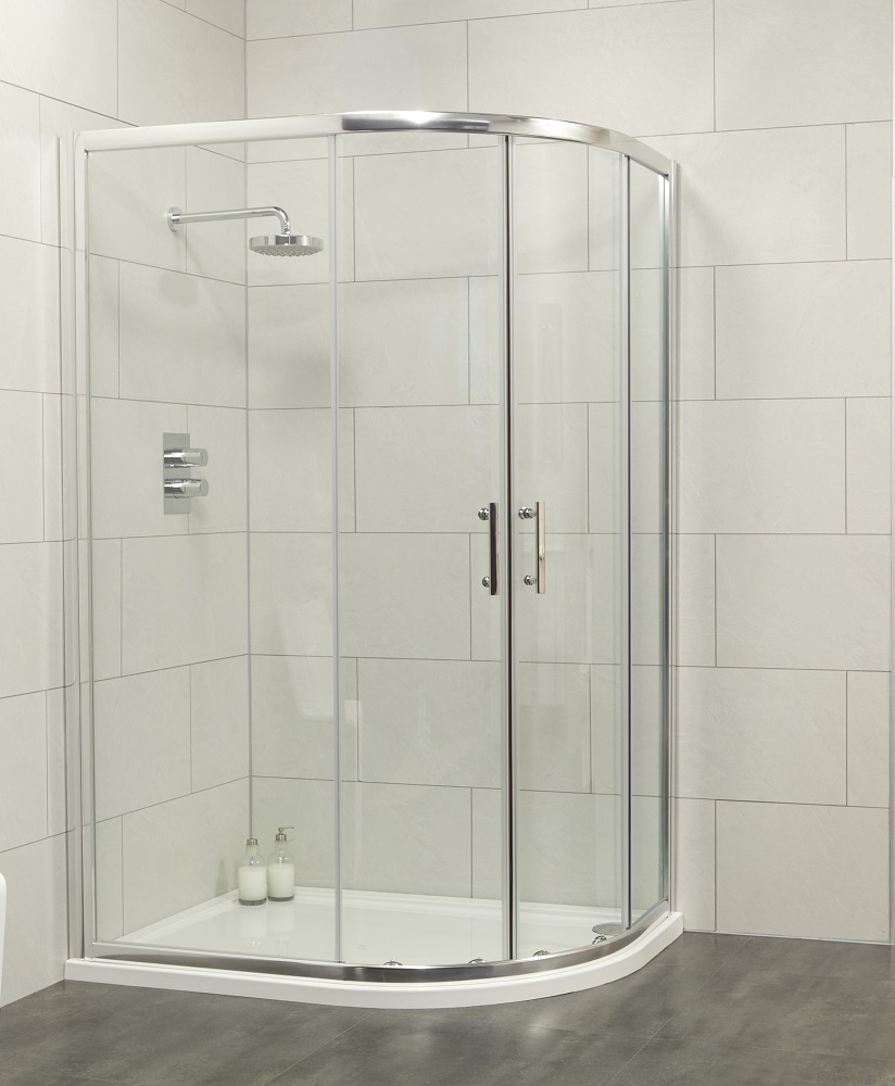 Cello 1000x800 Offset Quadrant Shower Enclosure -Adjustment 965-990mm + 765 - 790mm **REDUCED TO CLEAR