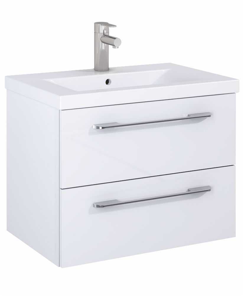Soho Plus 60cm Gloss White Vanity Unit with Basin