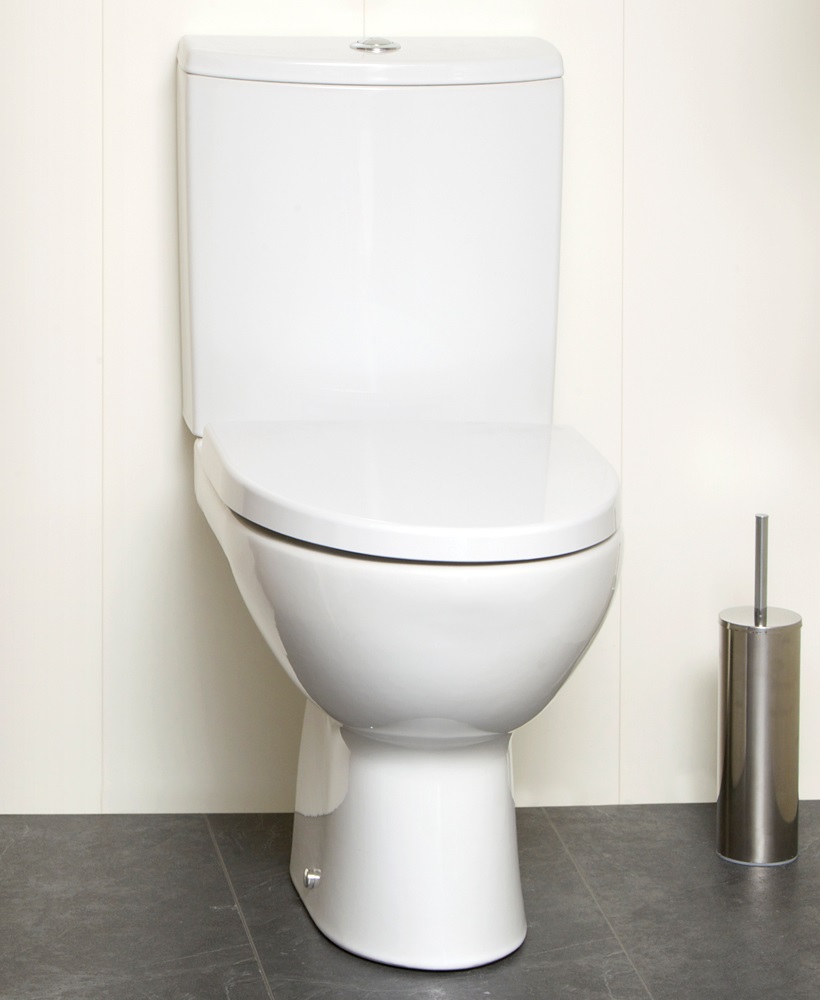 Prato Close Coupled Toilet & Soft Close Seat - Short Projection 615mm