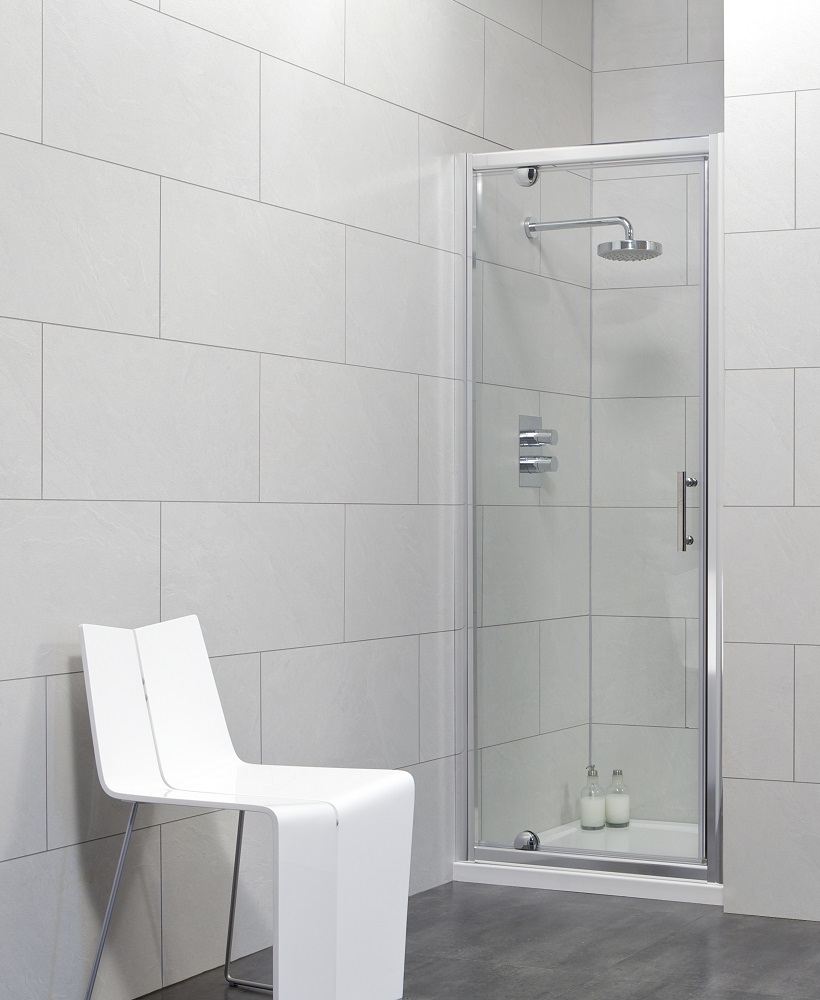 Cello 900 Pivot Shower Door - Adjustment 840-890mm - ** 60% Off While Stocks Last