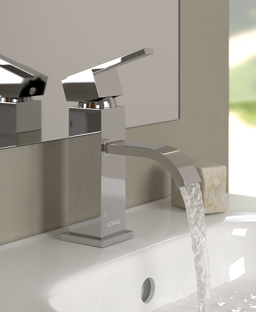 Polly Basin Mixer Tap with FREE Click Clack Basin Waste