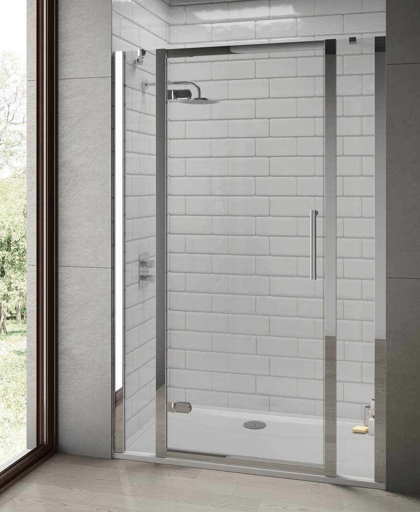 Rival 8mm 900 Hinge Shower Door - Adjustment 840 - 900 mm
