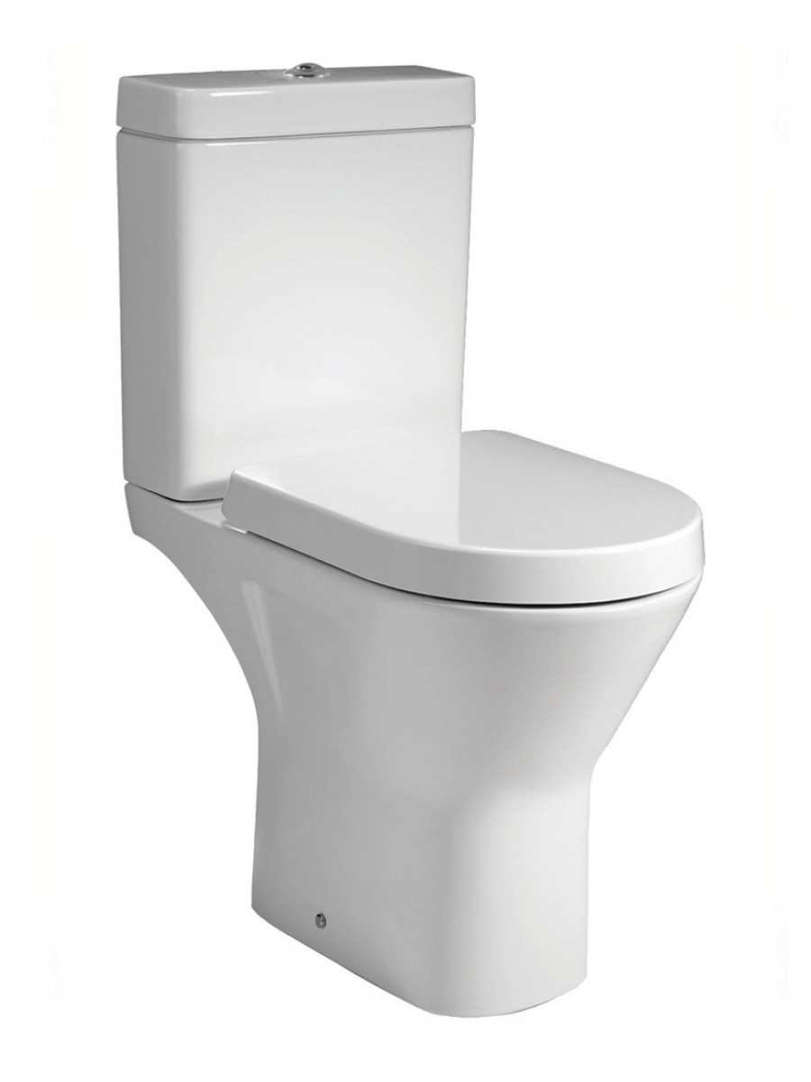 RAK Resort Comfort Height Close Coupled RIMLESS Toilet & Soft Close Seat