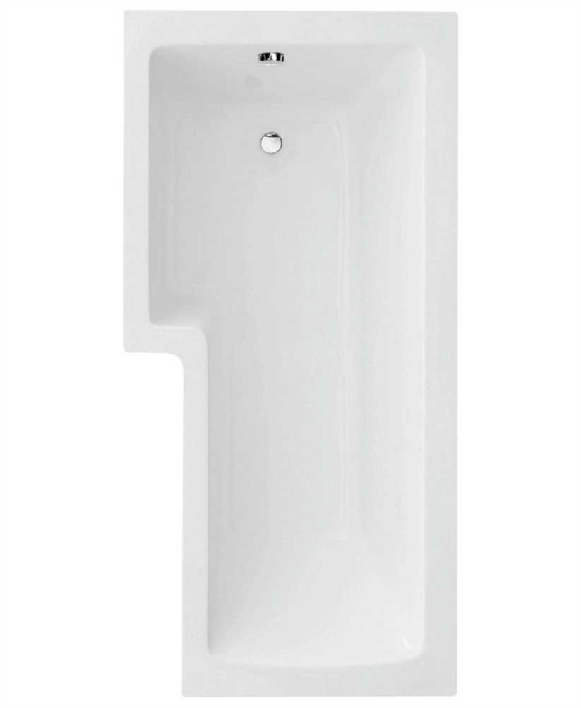 L Shape 1700 x 850 Left Hand Shower Bath with Bath Panel & Bath Screen