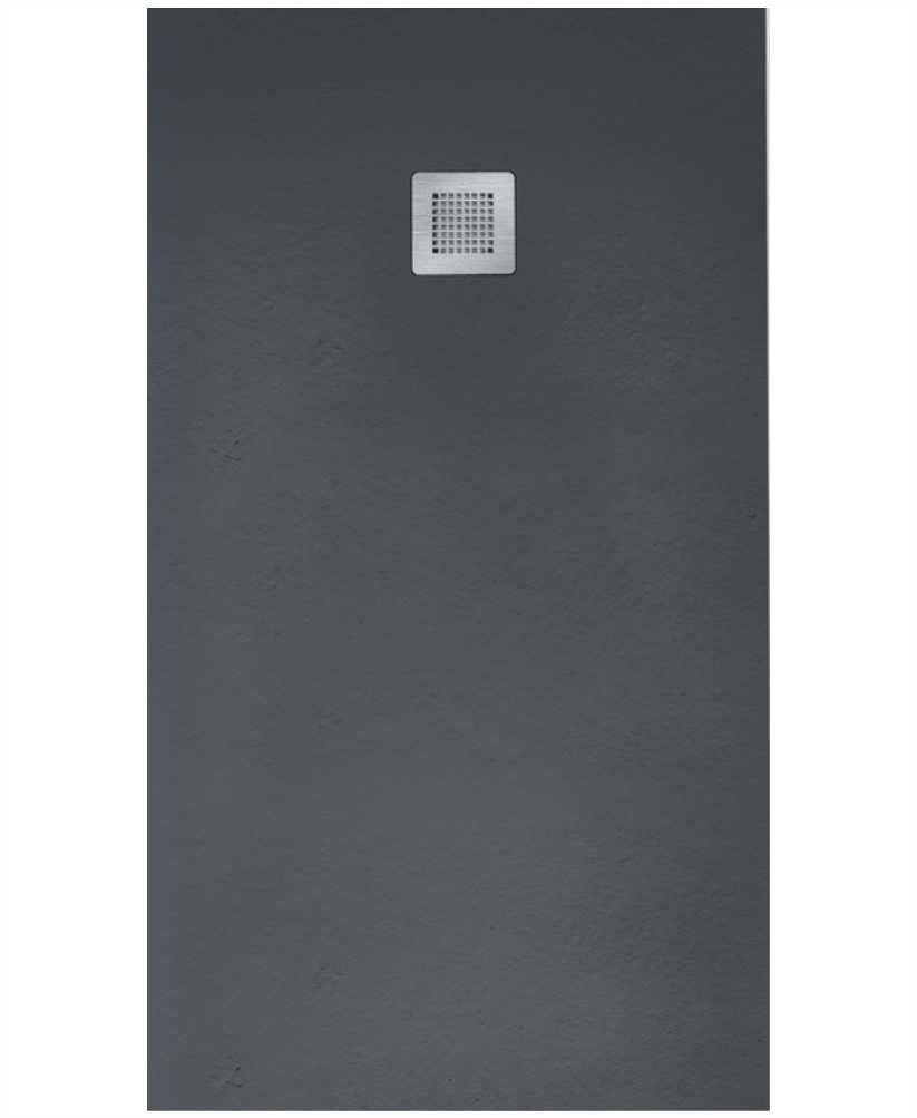 SLATE 1600 x 900 Shower Tray Anthracite - with FREE shower waste