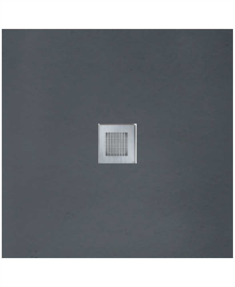 Slate 900 X 900 Shower Tray Anthracite - With Free Shower Waste