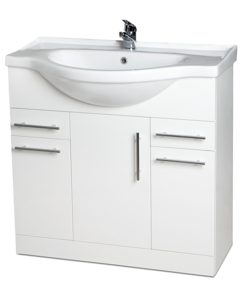Blanco 85cm Vanity Unit - PRICE INCLUDES UNIT, BASIN and TAP