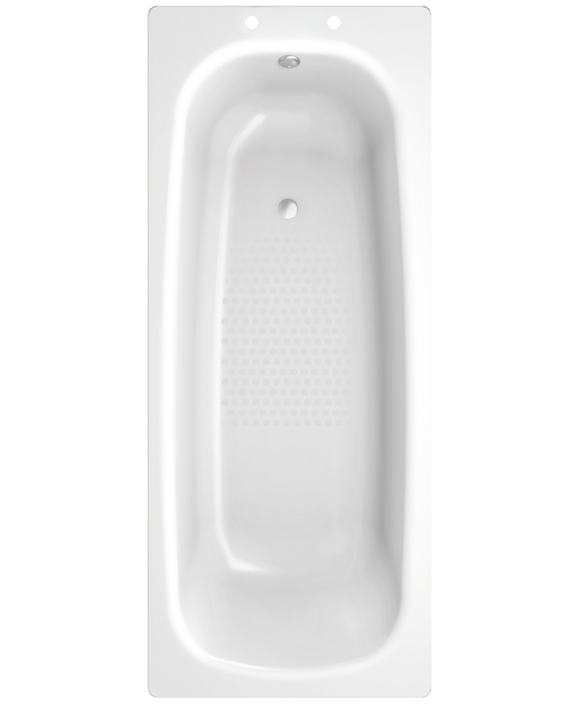 Stratum Single Ended 1700 x 700 Steel Bath - With Anti Slip