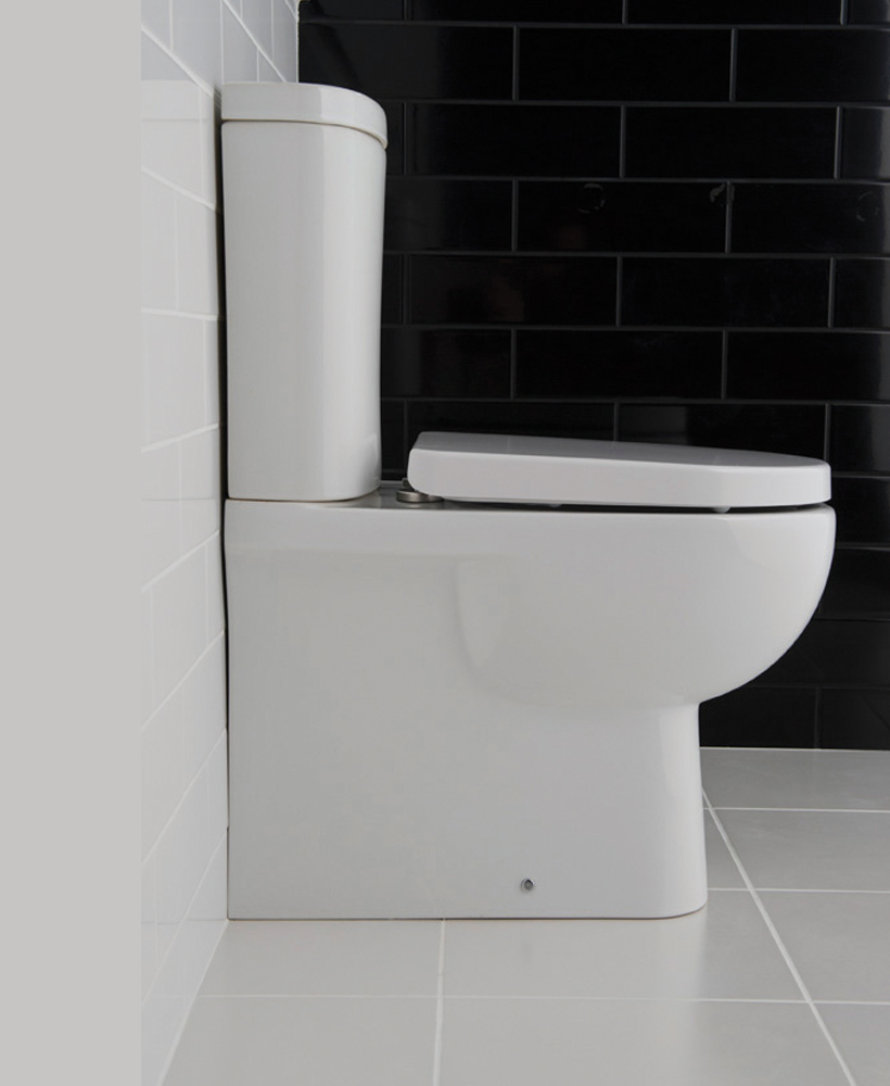 RAK Tonique Fully Shrouded Close Coupled Toilet & Soft Close Seat - Comfort Height - Projection 625mm ** FURTHER REDUCTIONS
