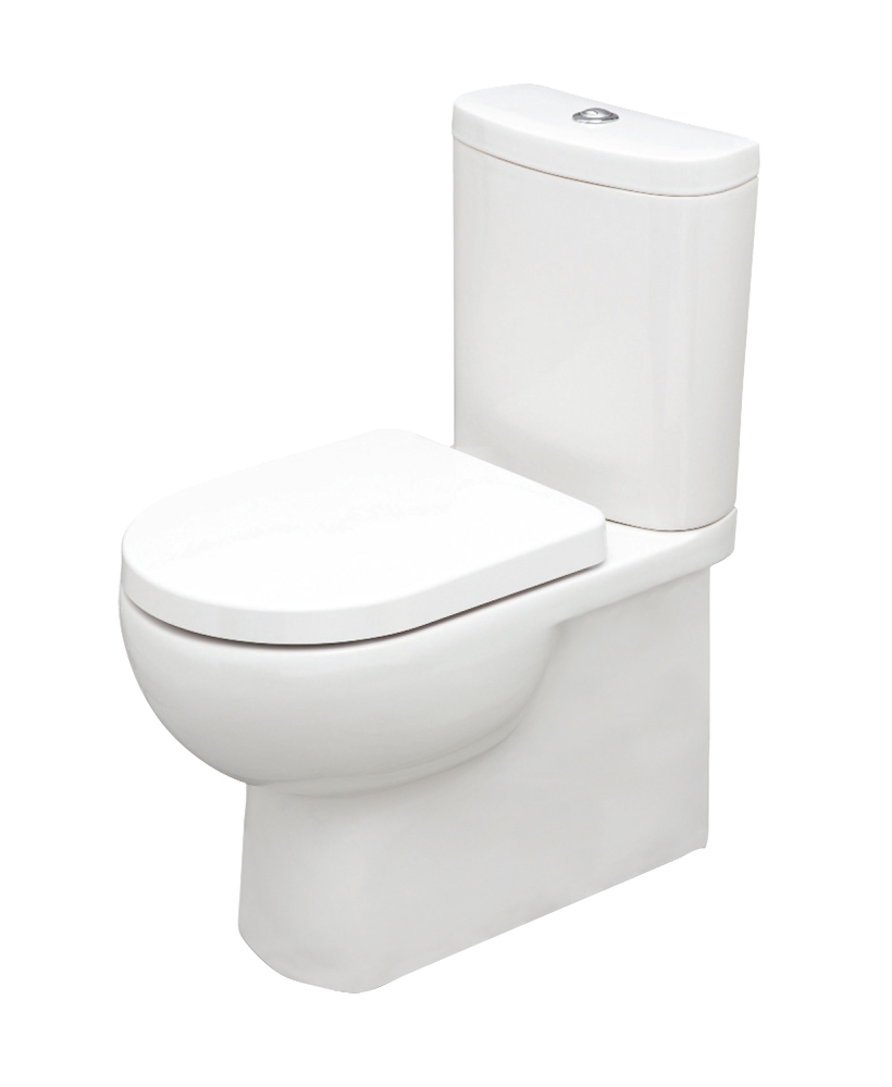 RAK Tonique Fully Shrouded Close Coupled Toilet & Soft Close Seat - Comfort Height - Projection 625mm ** FURTHER REDUCTIONS