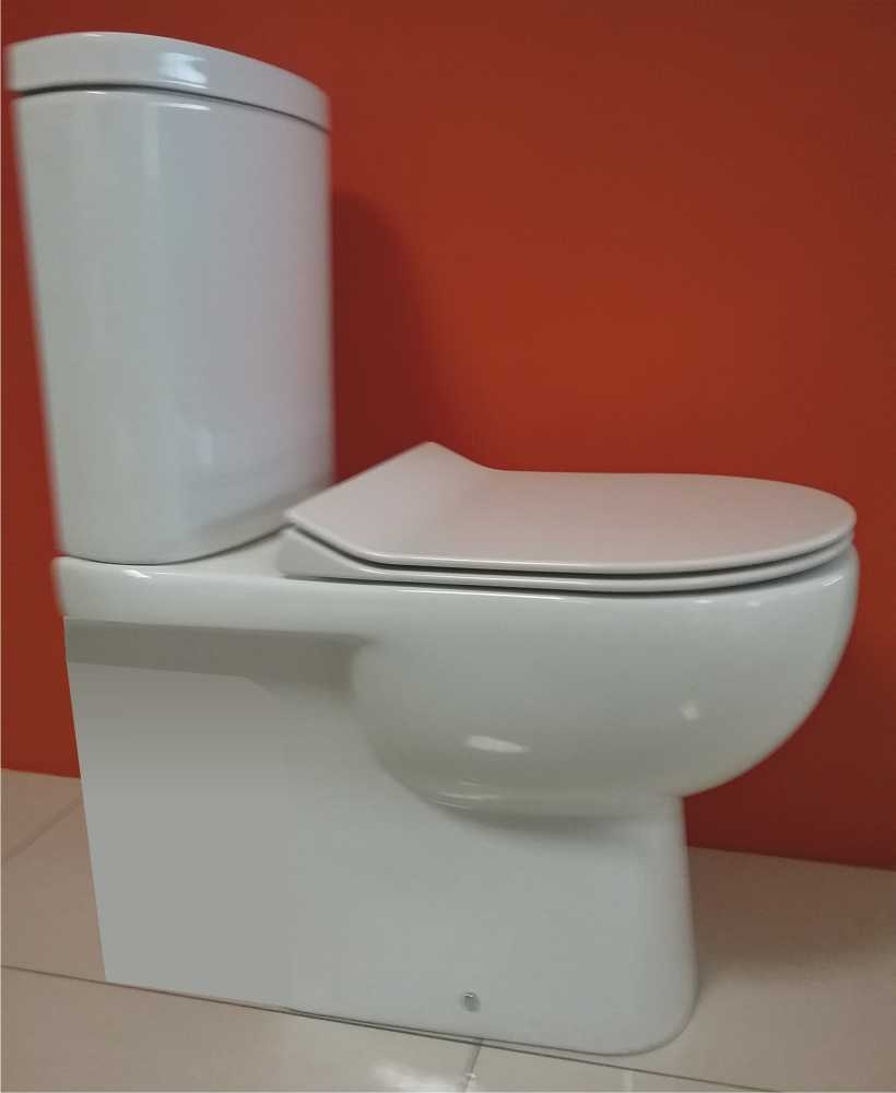 RAK Tonique Fully Shrouded Toilet & SLIM Soft Close Seat - Comfort Height